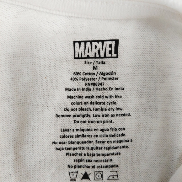 new Marvel Venom Graphic Tee White Neon Color Stance T-Shirt P1618 - Picture 7 of 9